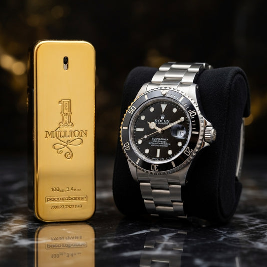 COMBO 2 EN 1: Fragancia One Million y Rolex Submariner
